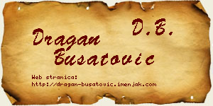 Dragan Bušatović vizit kartica